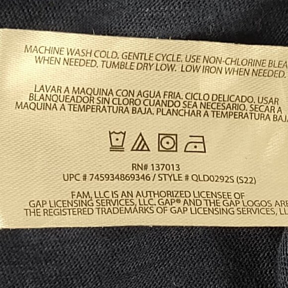 Gap Women's Blue Softspun Cotton Blend Short Sleeve T-Shirt Dress Size Large - Picture 11 of 11